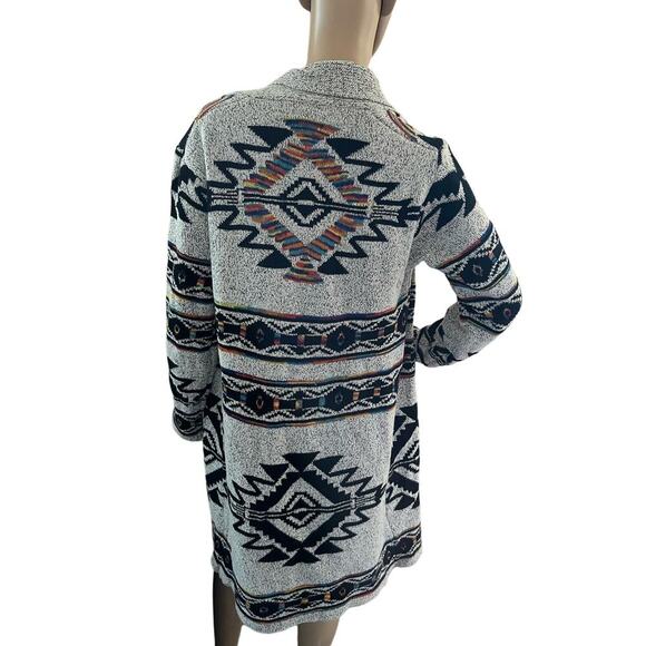 Anthropology Northern Angel Women's Medium Open Cardigan-Aztec Southwestern M - Picture 5 of 8